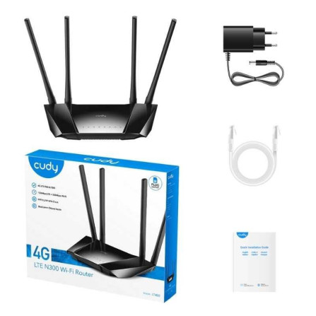 Router Cudy LT400 4G LTE – Internet estable donde lo necesites