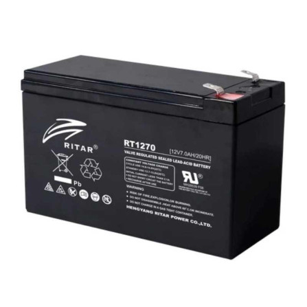 Batería Ritar RT1270 (12V 7Ah) – Respaldo confiable para tus equipos esenciales