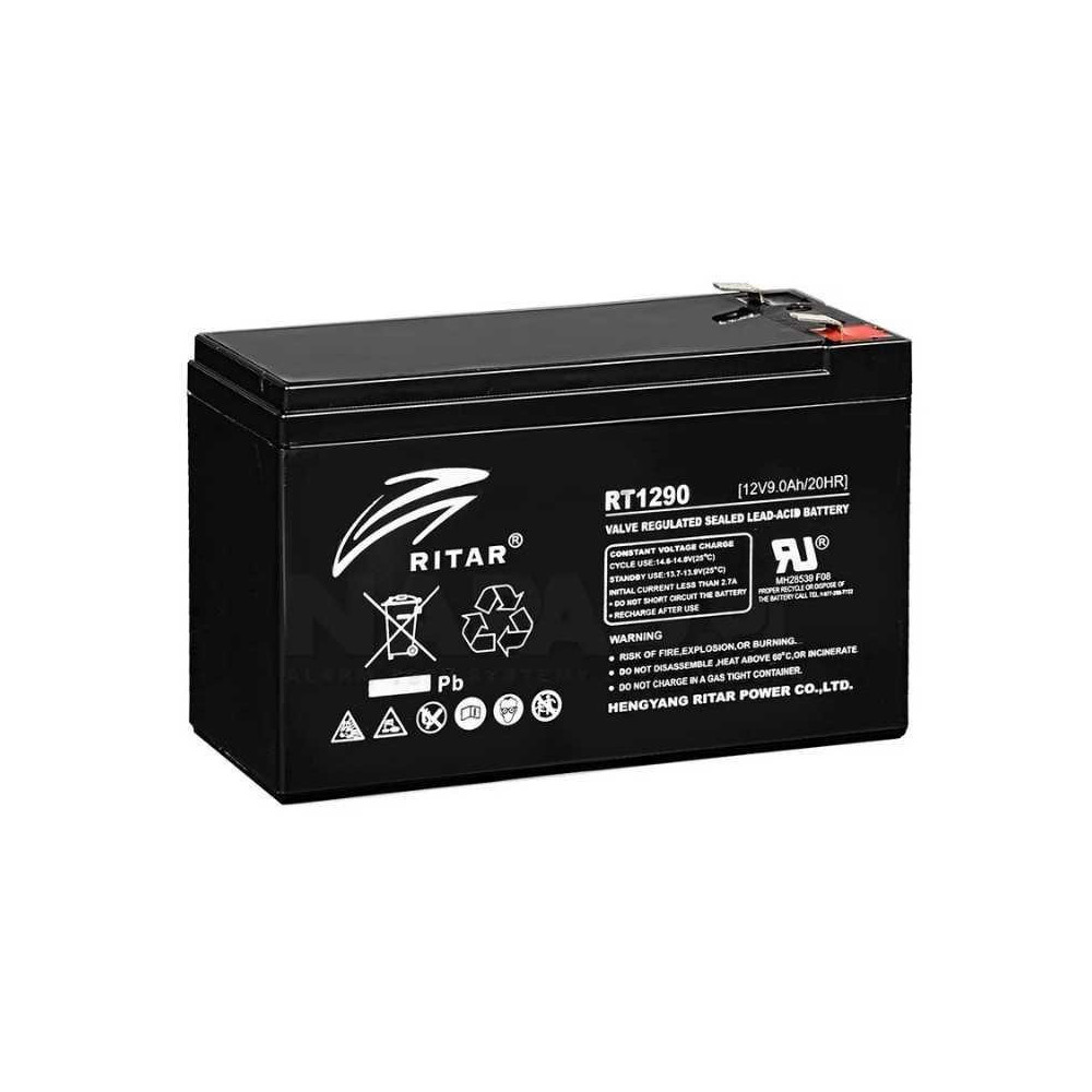 Batería Ritar RT1290 (12V 9Ah) – Potencia extra para respaldo seguro y continuo