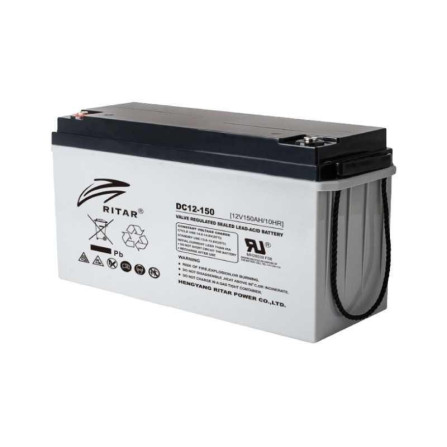 Batería Ritar DC12-150 (12V 150Ah) – Energía de ciclo profundo para respaldo confiable