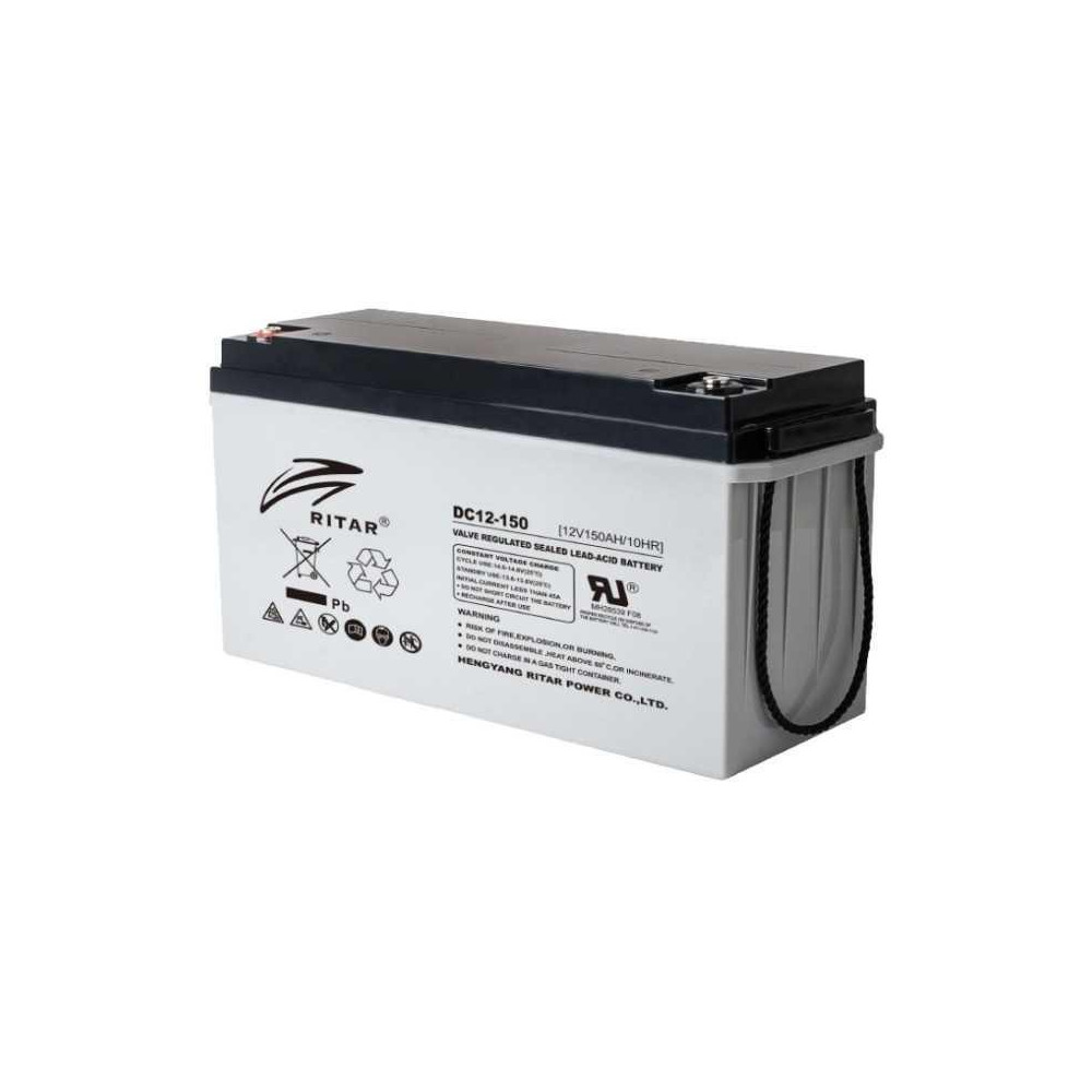 Batería Ritar DC12-150 (12V 150Ah) – Energía de ciclo profundo para respaldo confiable