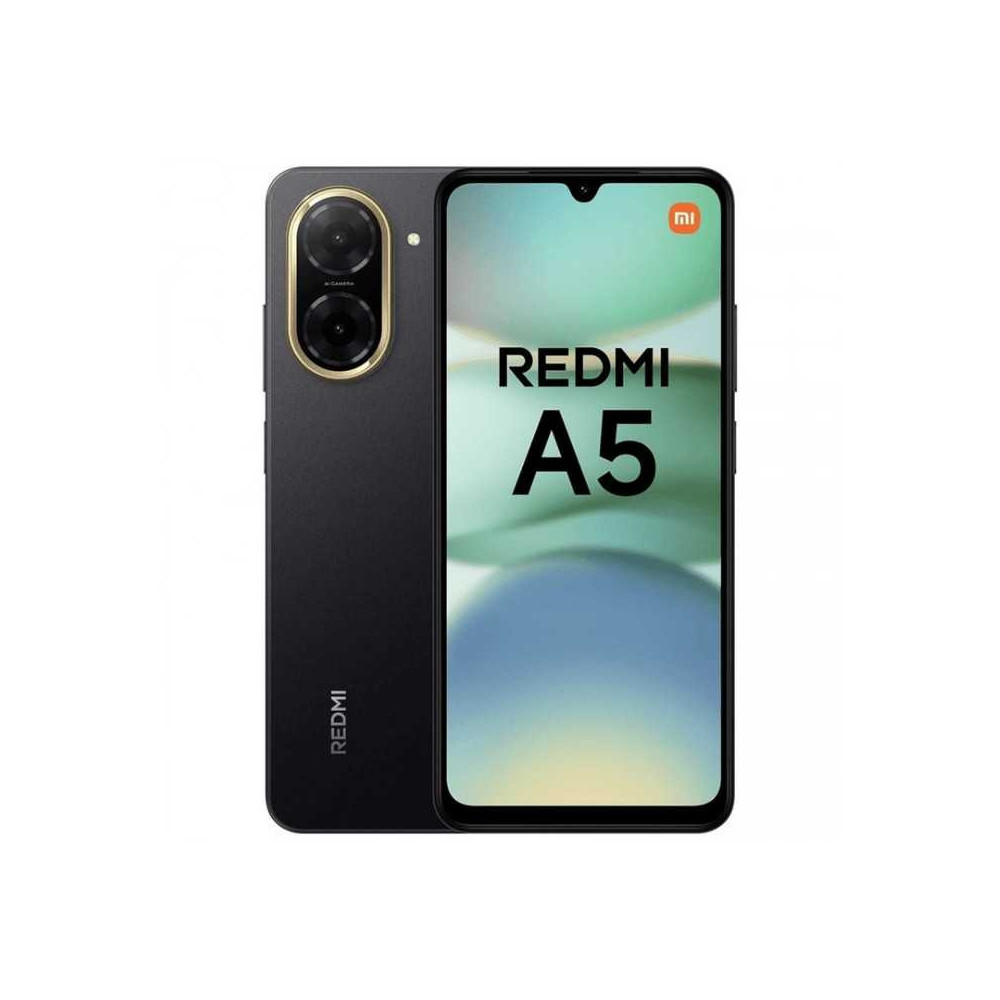 XIAOMI REDMI A5 6.88” HD+ RAM (4GB FSC/4GB VRT) 128GB ALM. CAM. 32MP/8MP FRONTAL USB-C BAT. 5200MAH 15W BLACK ANDROID 15 GARAN